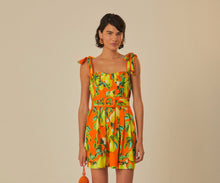 Load image into Gallery viewer, Orange Chic Pears Organic Cotton Mini Dress
