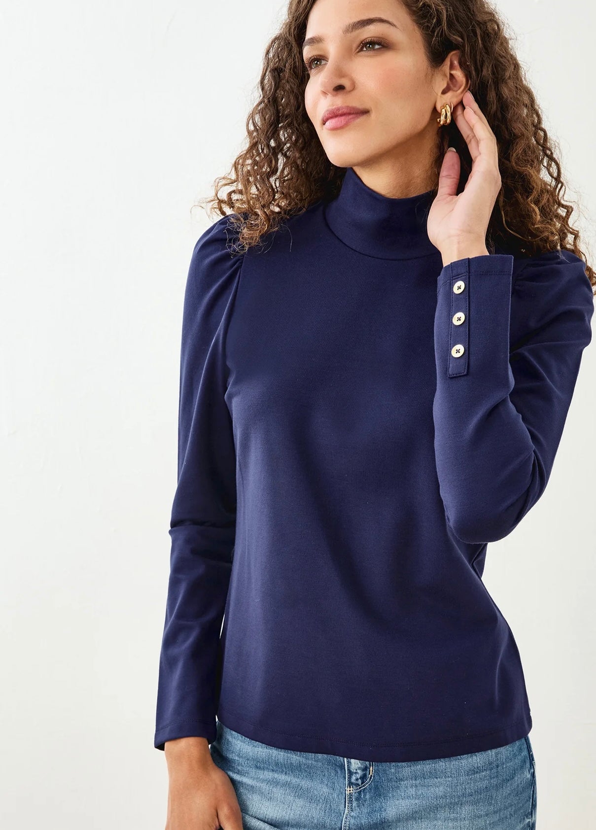 Luna Top in Navy