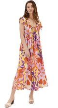Load image into Gallery viewer, Lee Floral Cream Detail Sleeveless Maxi Dress
