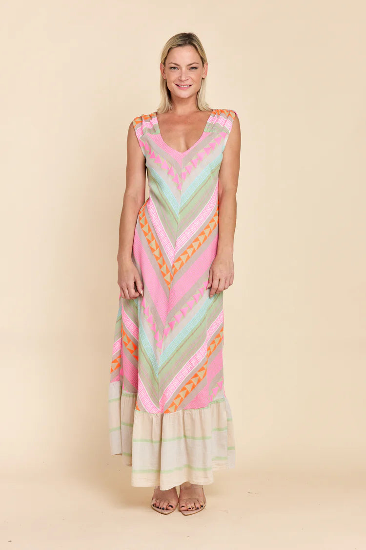 Elisa Dress in Newcastle Pink