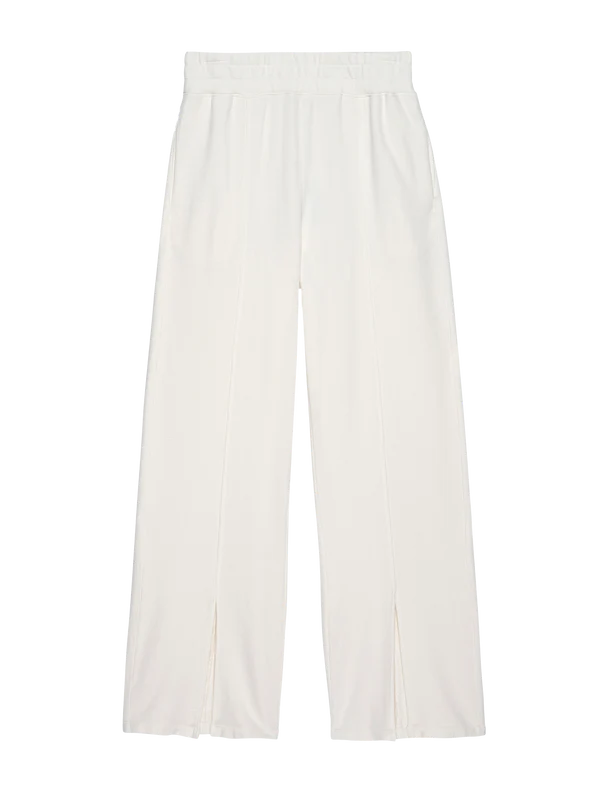 FINAL SALE Lincoln Front Slit Pant in Porcelain