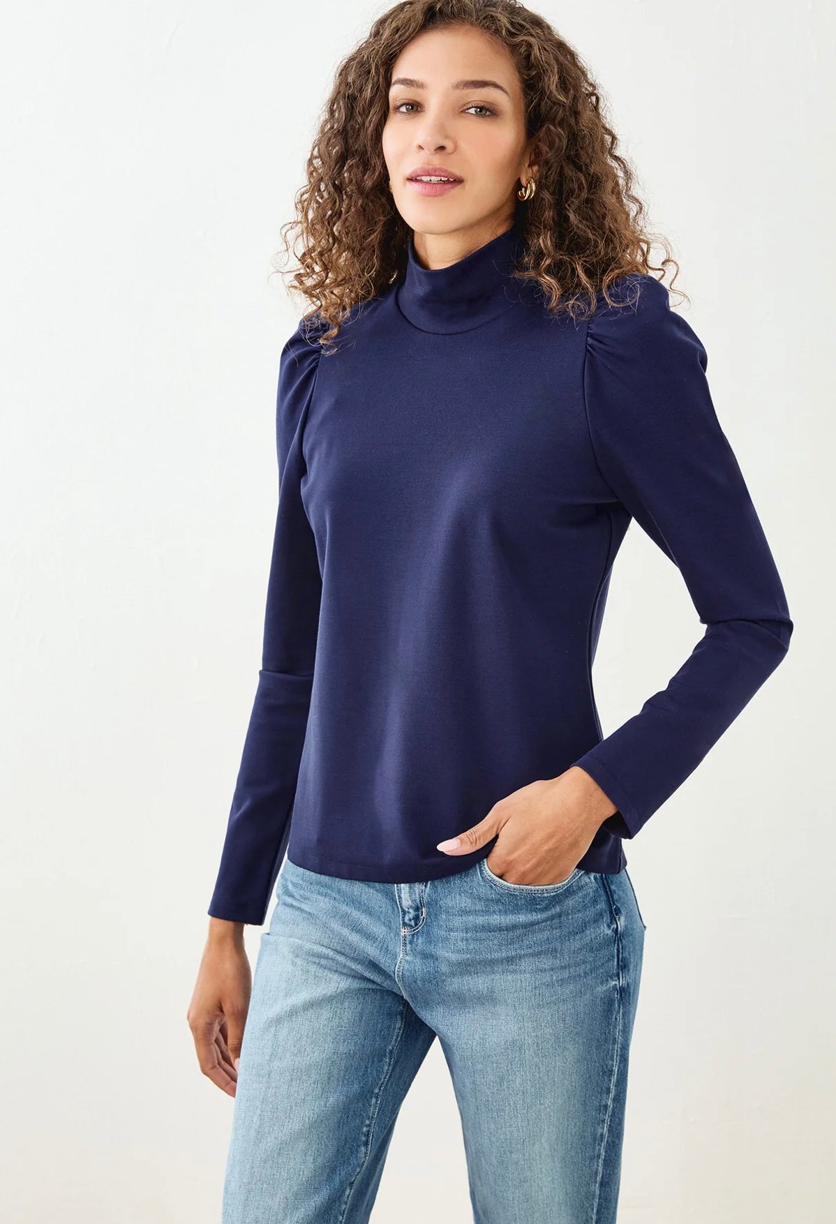 Luna Top in Navy