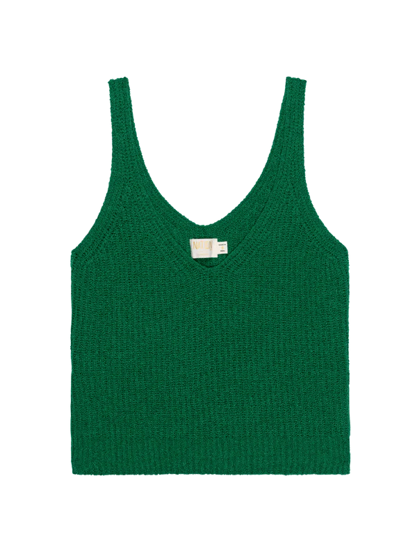 FINAL SALE Cece Sweater Tank in Green