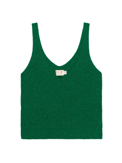 FINAL SALE Cece Sweater Tank in Green