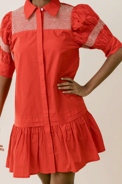 FINAL SALE Scout Dress in Red