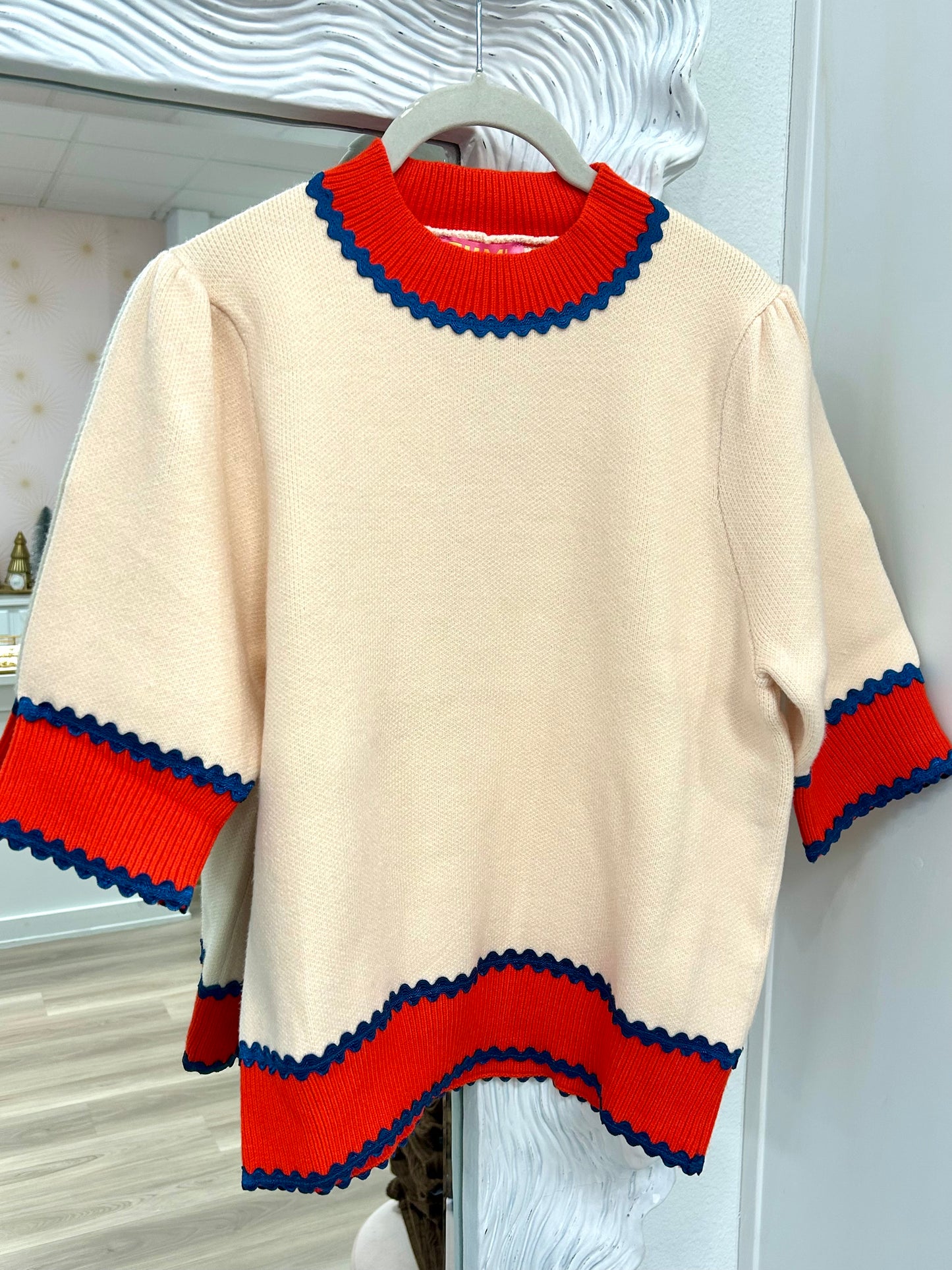 SS Colorblock Knit Top