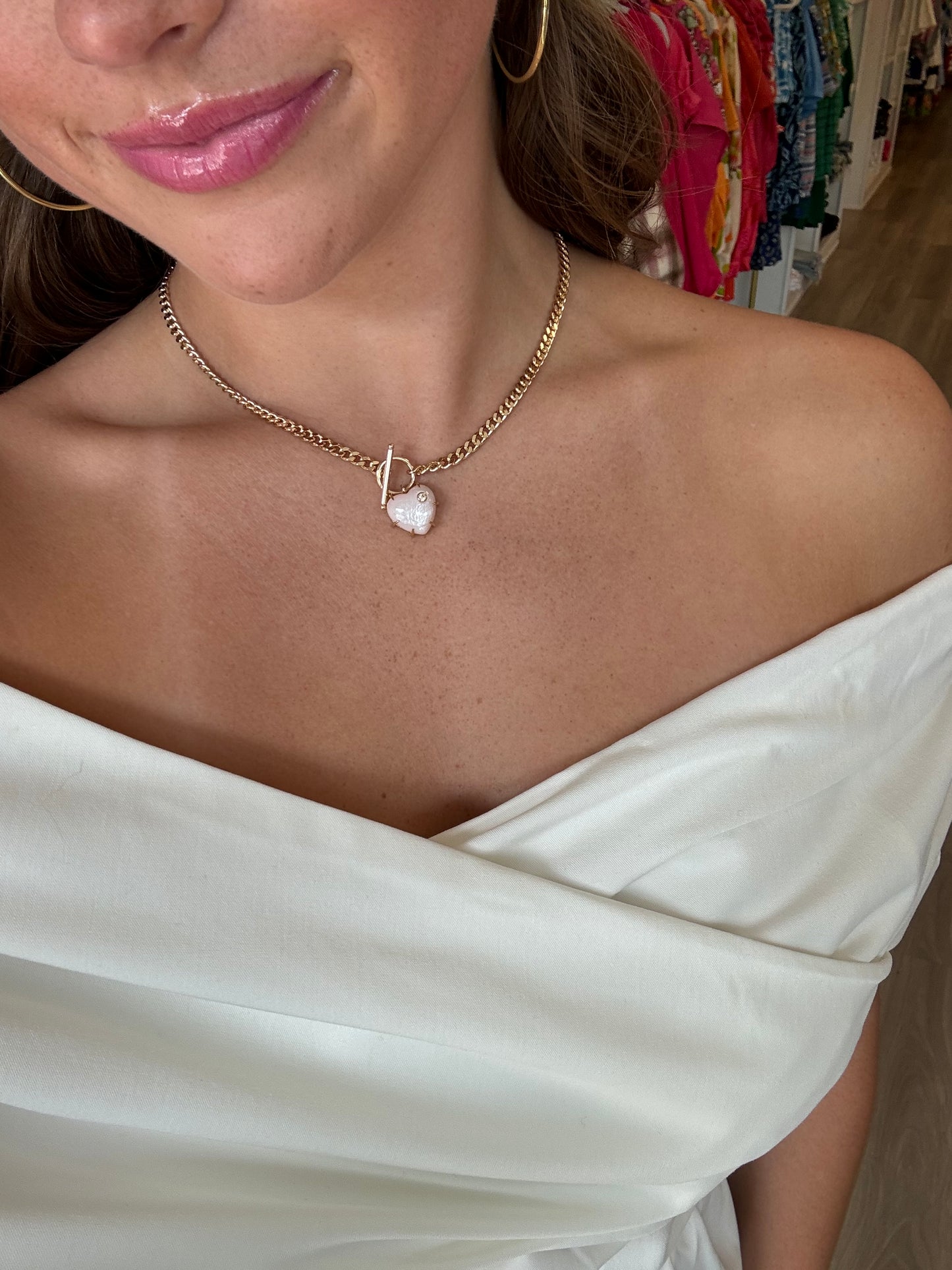 Lover Necklace in Pink