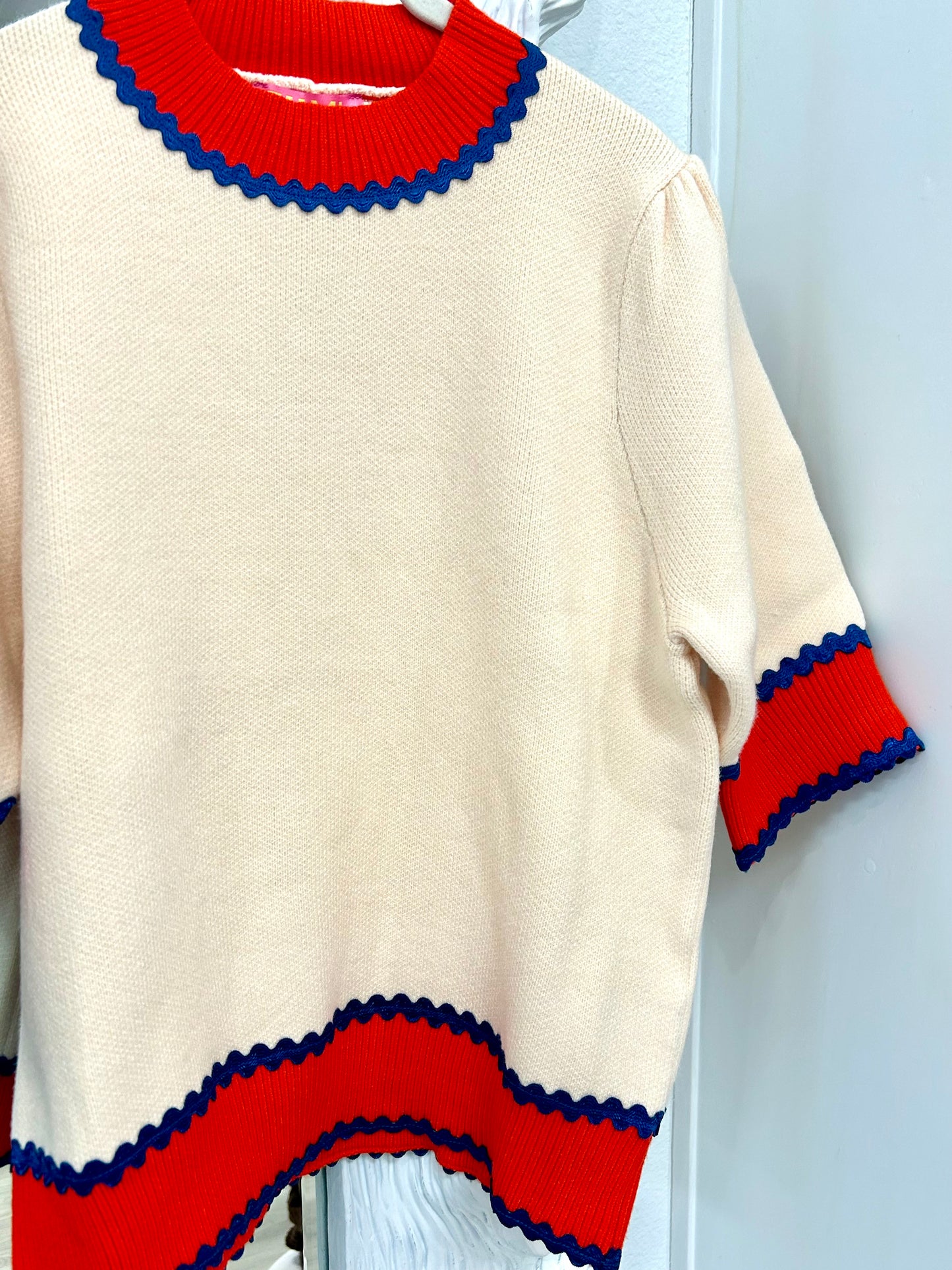 SS Colorblock Knit Top