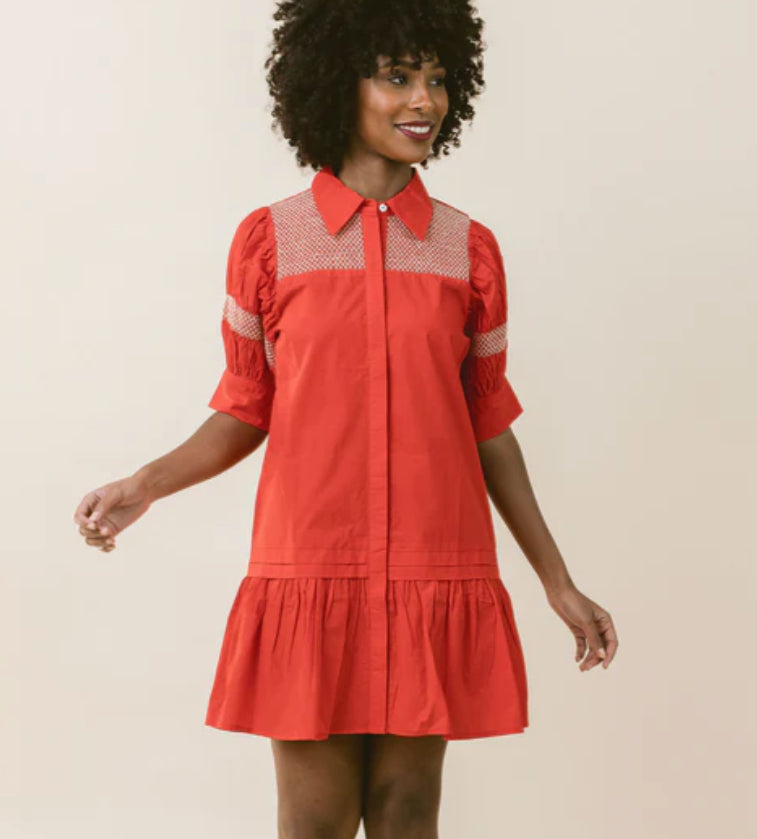 FINAL SALE Scout Dress in Red