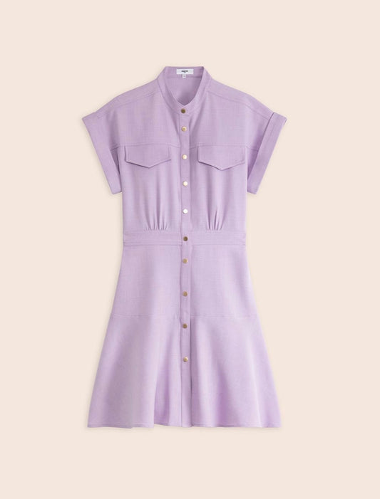 Buttoned Short Dress in Coline