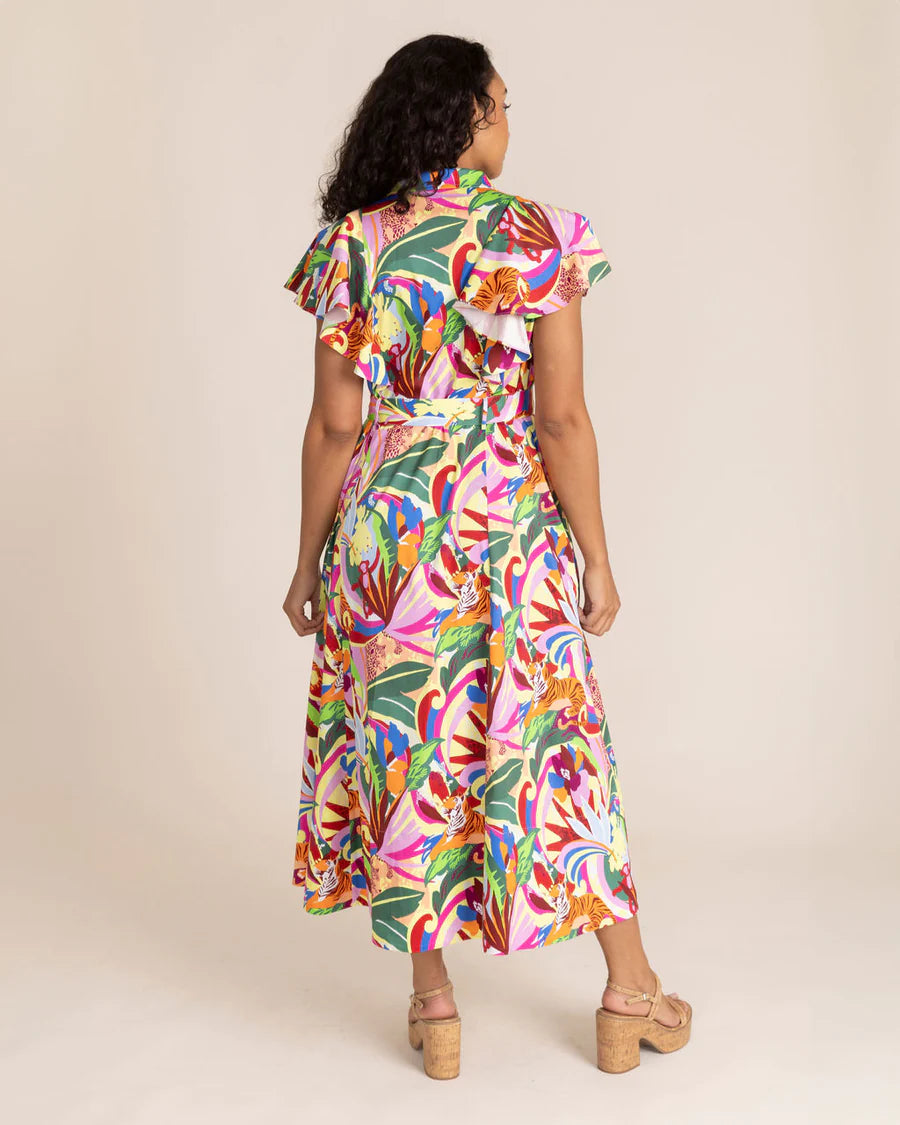 FINAL SALE Rose Dress in Rainforest