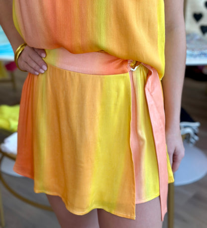 FINAL SALE Skirt in Caribbean Sunset