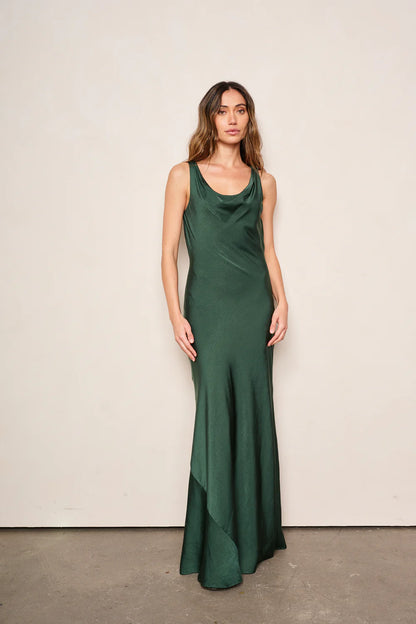 Esme Dress in Emerald Green