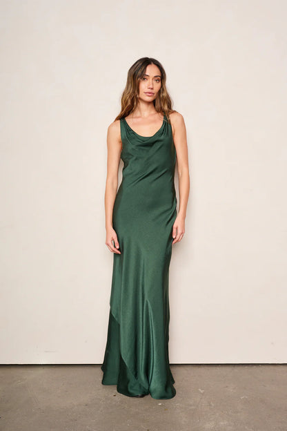 Esme Dress in Emerald Green