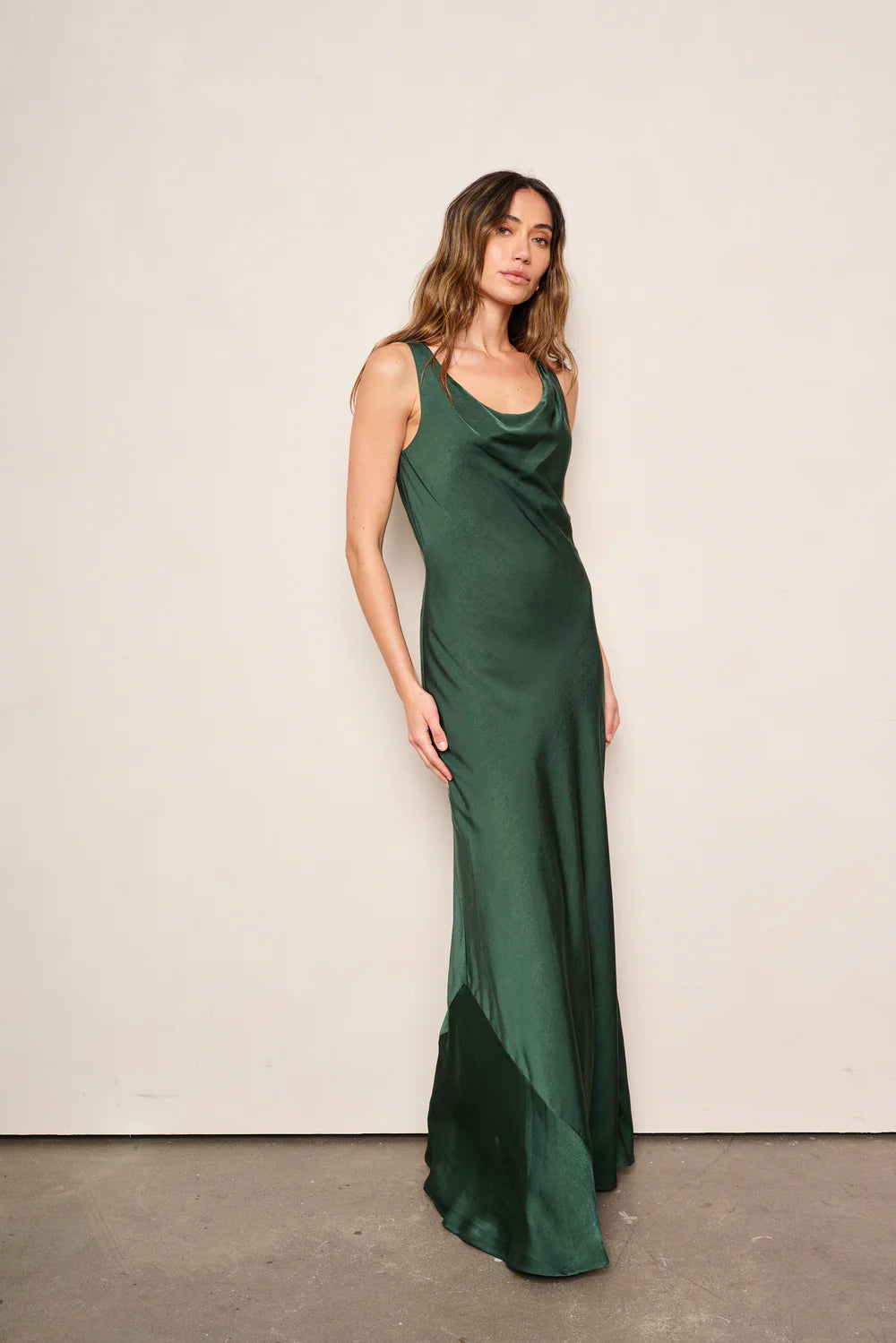 Esme Dress in Emerald Green