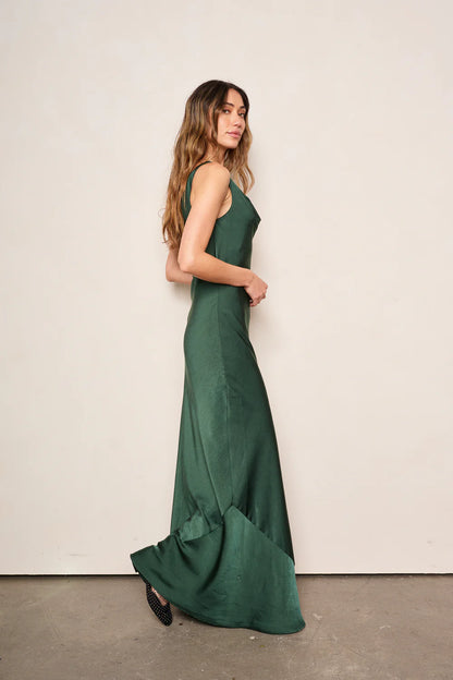 Esme Dress in Emerald Green