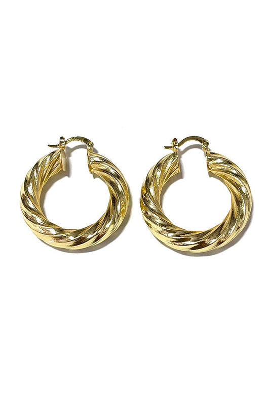 Aslen Hoop Earring in Gold