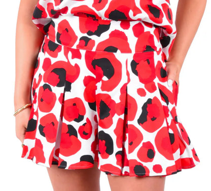 Party Short in Red Cheetah