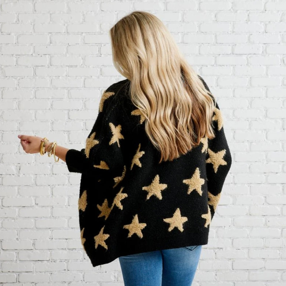 Cape Star Sweater Black