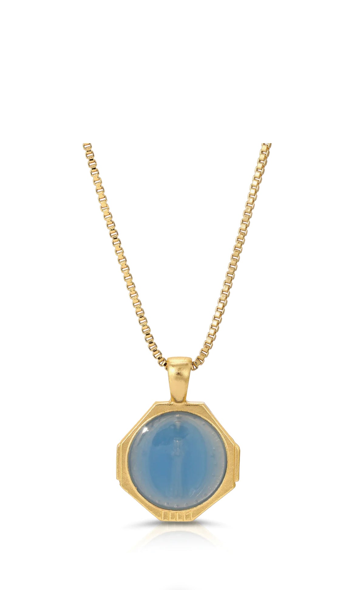 Sofia Pendant Necklace in French Blue