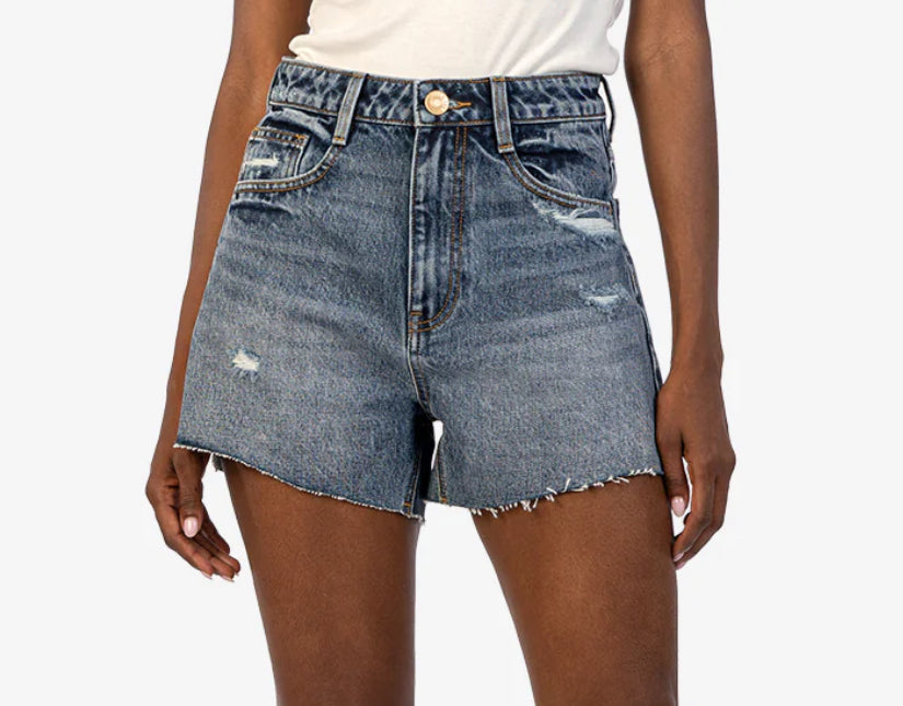 Taylor High Rise Short in Dark Wash