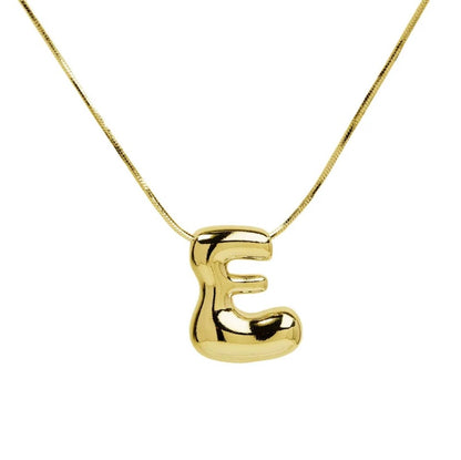 Water drop initial necklace