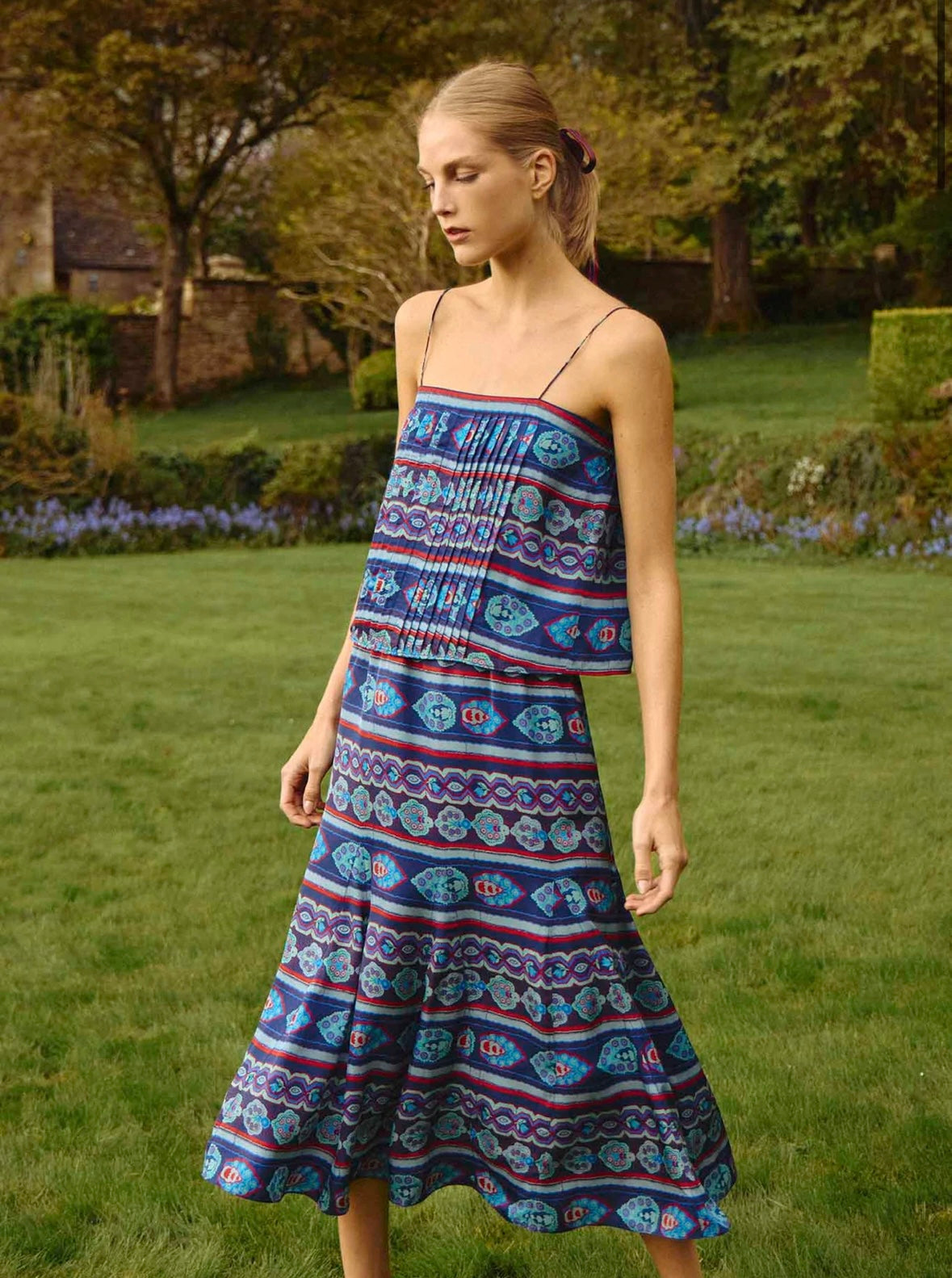 Barton Lane Skirt in Garden Mosaic