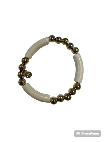 White and Gold Bracelet