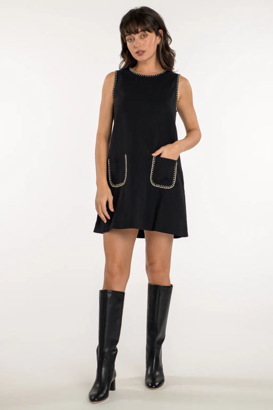 Ellie Dress in Solid Black