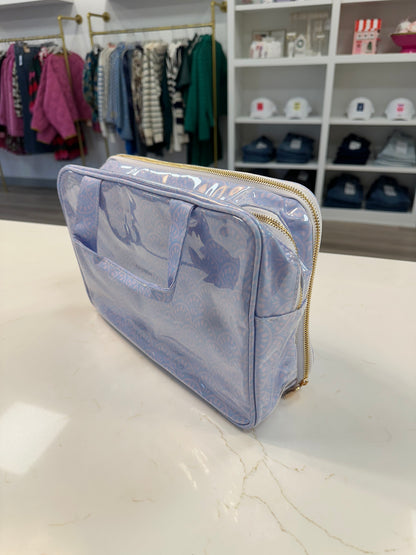 Clear Coat Toiletry Case in Periwinkle