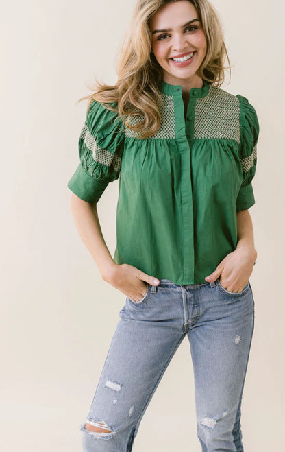 Sutton Top in Green