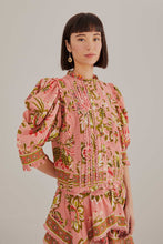 Load image into Gallery viewer, Aura Floral Soft Pink Sleeve Blouse
