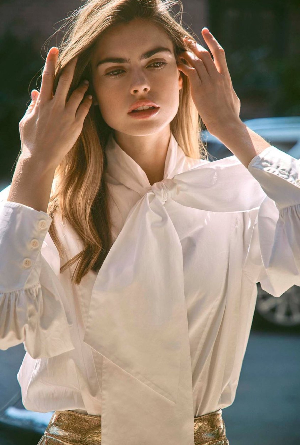 Shay Blouse in Bright White