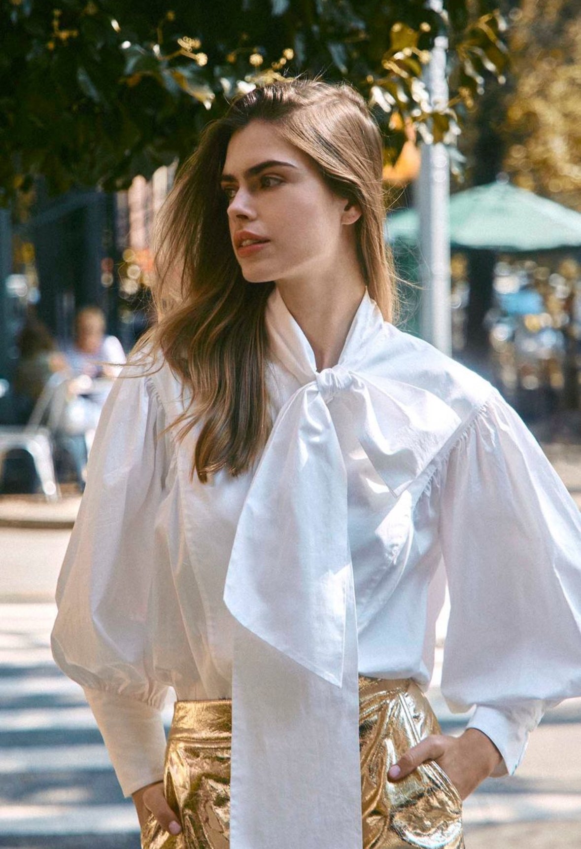 Shay Blouse in Bright White