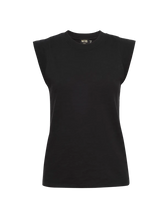 Load image into Gallery viewer, Patti Muscle Tee in Jet Black

