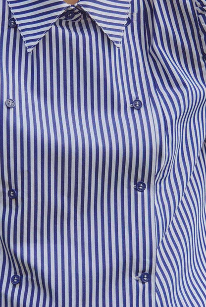 Annette Shirt in Navy Stripe