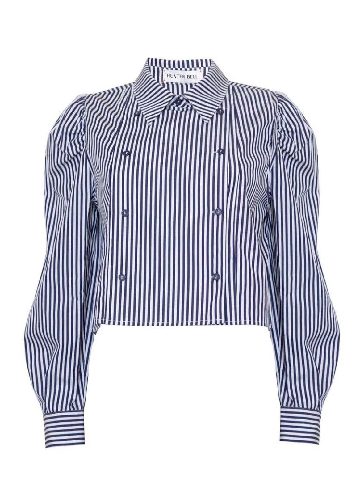 Annette Shirt in Navy Stripe