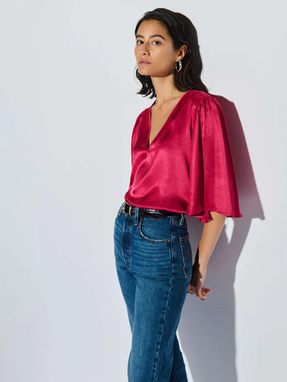 Mel Top in Rasberry