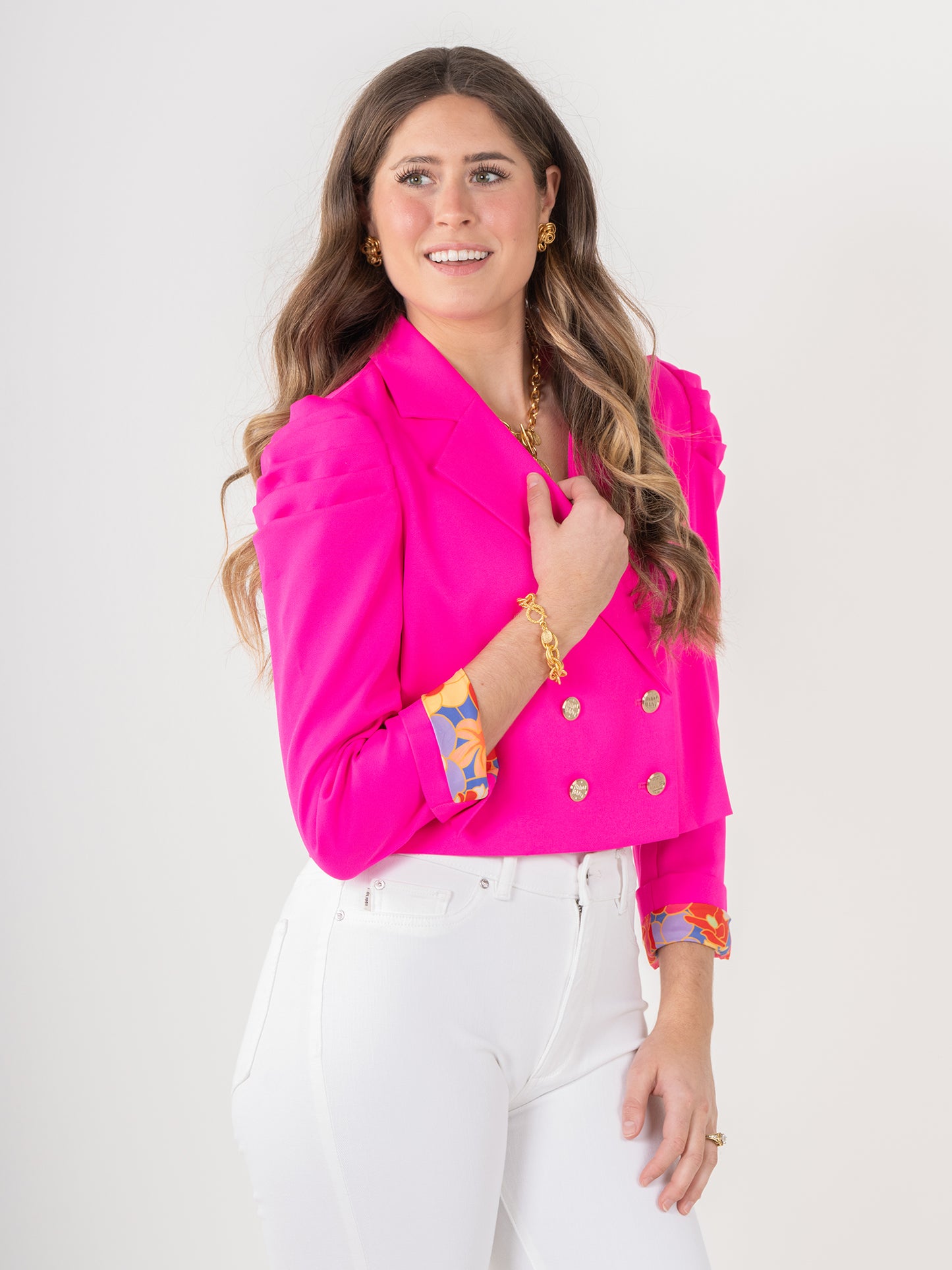 Margo Blazer in Pink Glo