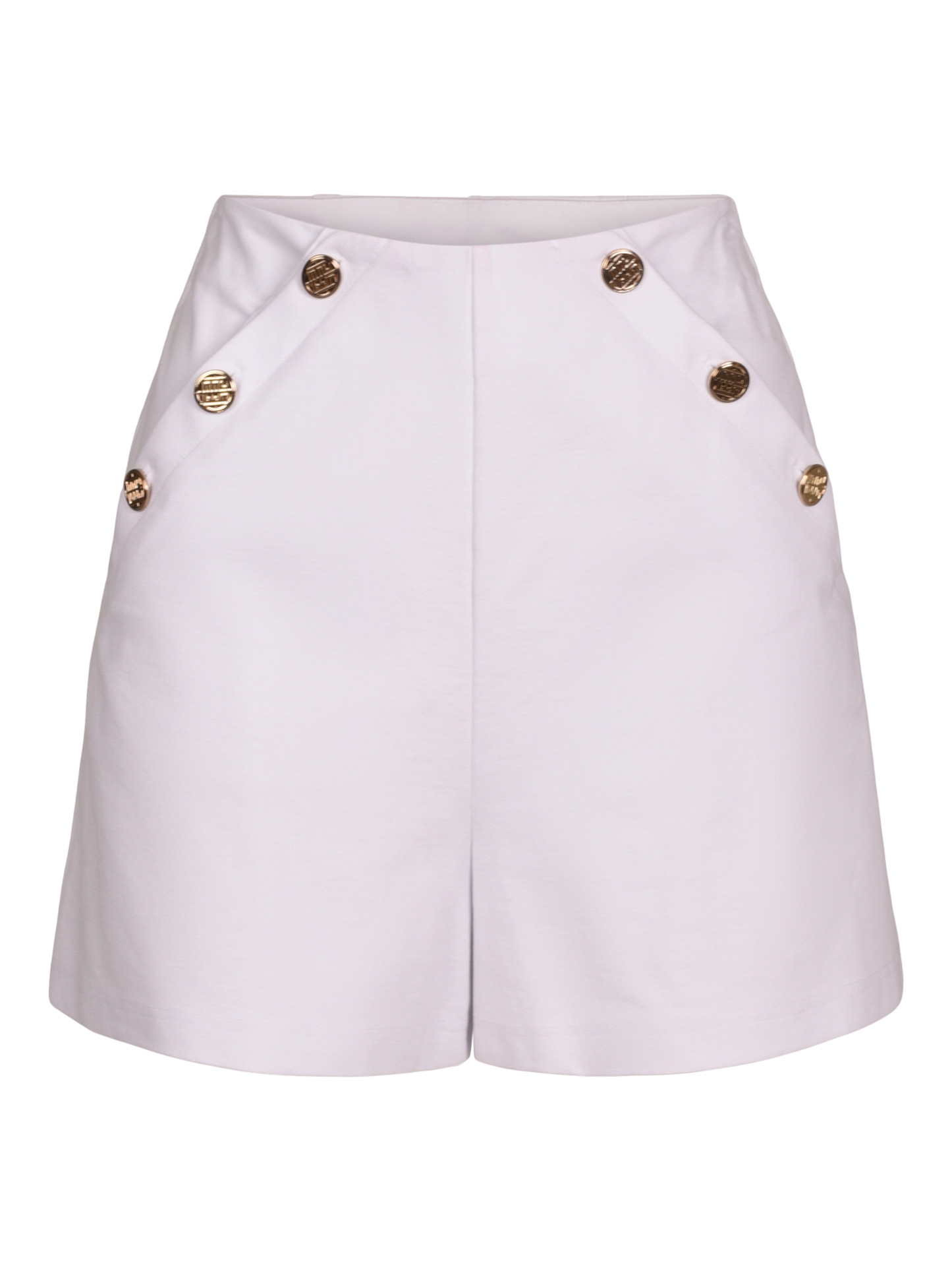 Saylor Short in White Ponte