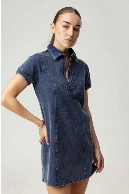 Thora Dress in Blue Denim