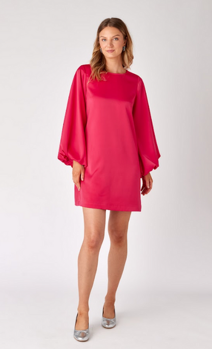 Cecily Dress in Vivacious Pink