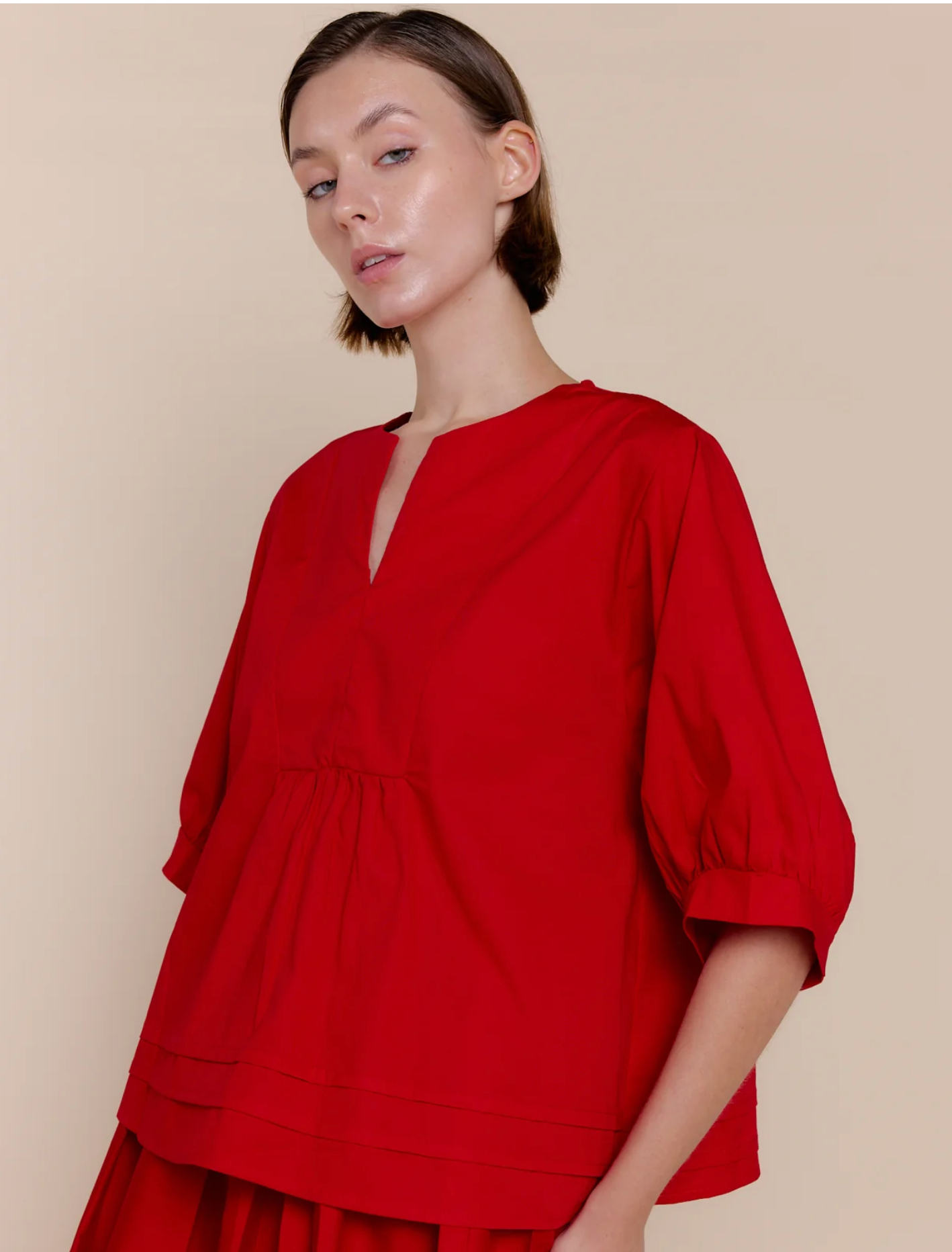 Allison Blouse in Red