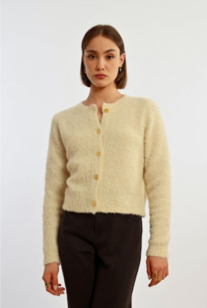 Frankie Boucle Knitted Cardigan