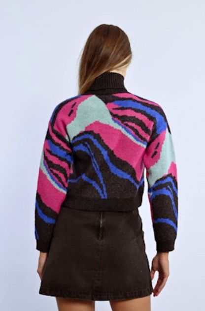 Final Sale Lauren Graphic Turtleneck Sweater