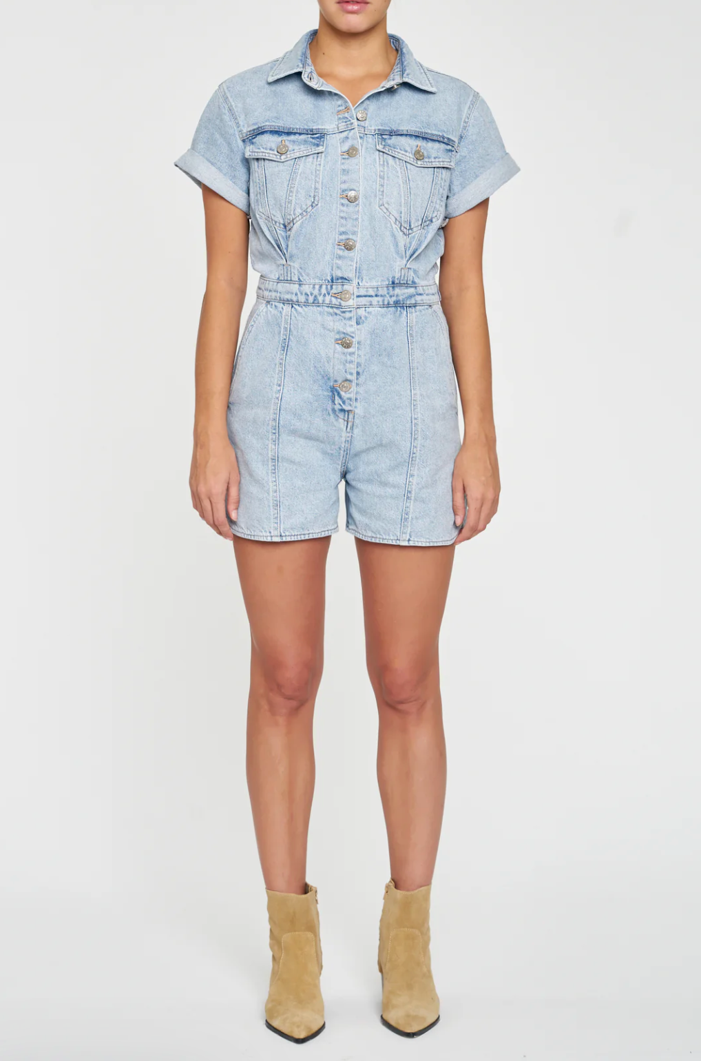 FINAL SALE- Topanga Denim Romper