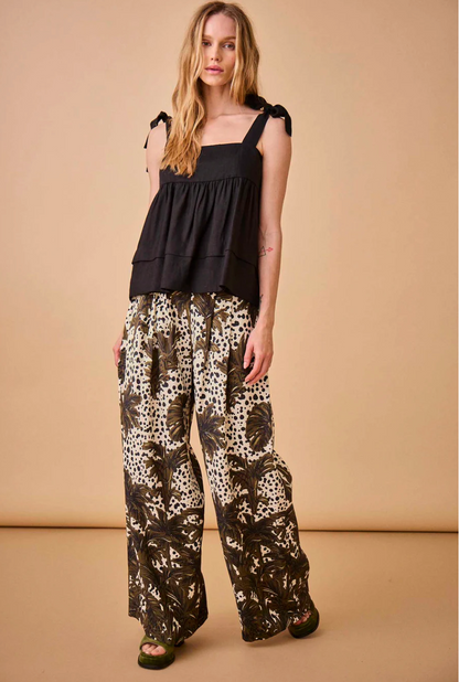 FINAL SALE Coston Pant in Midnight Palm