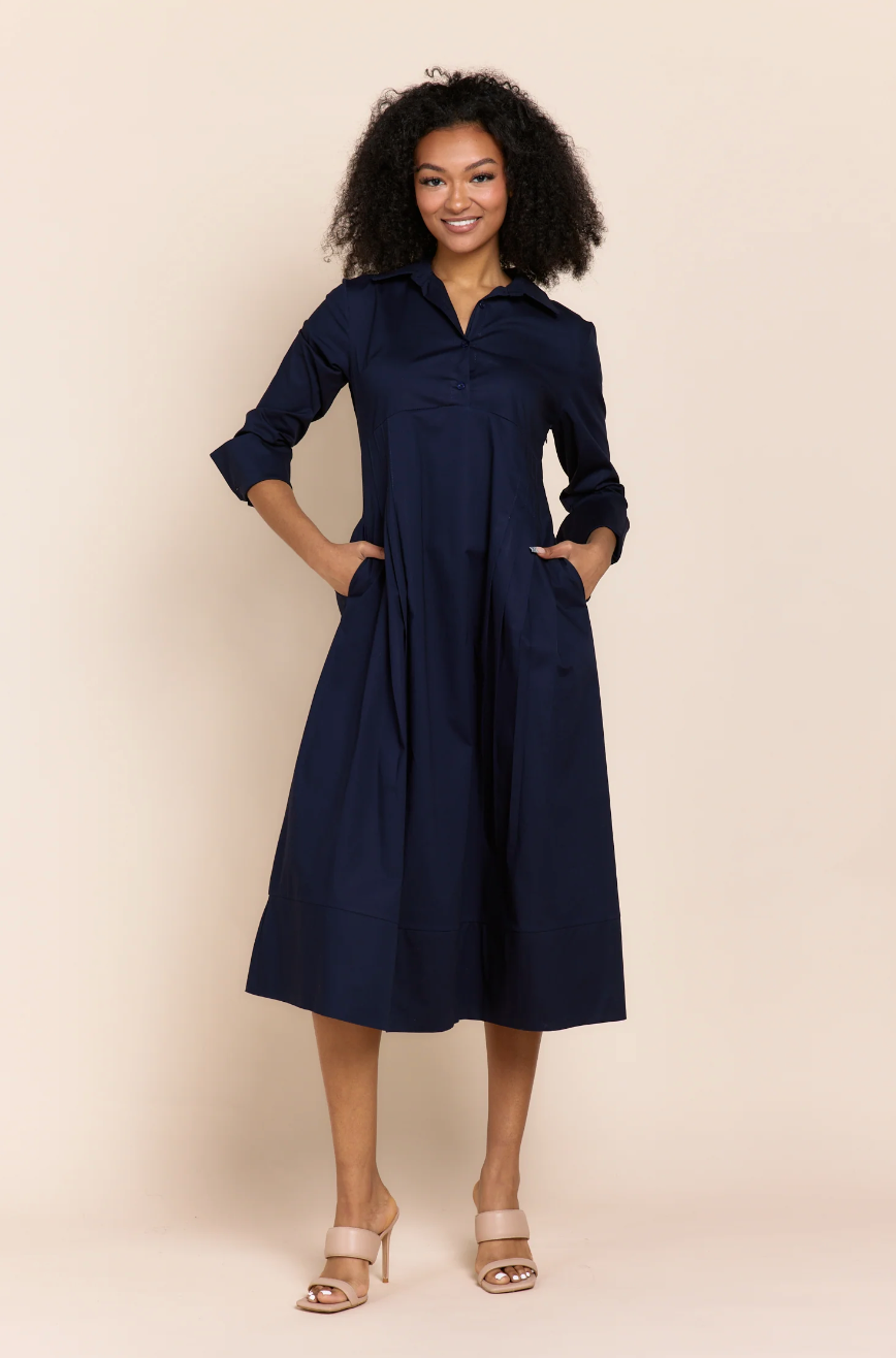 Alayna Dress in Navy