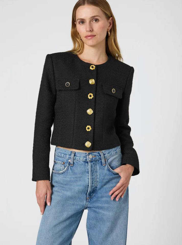 Blakely Tweed Jacket in Black