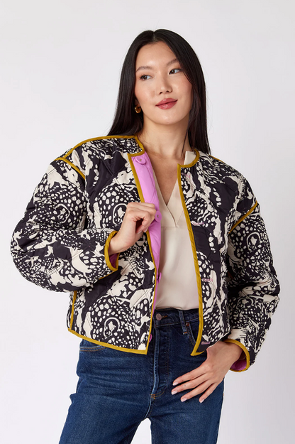 Reversible Felix Jacket in Leopard